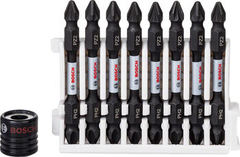 Divpusēju skrūvgrieža uzgaļu komplekts, izturīgs S2 tērauds, 65 mm, 9 gab., 2608522334, BOSCH (2608522334)