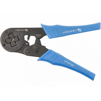 Hogert gofrēšanas knaibles HT1P191, 210mm, kvadrātveida, 4-16mm², ergonomiska roktura, precīza gofrēšana (HT1P191)