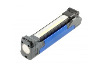 Hogert Darbnīcas lampa HT1E482, 800lm, 10W, 6500K, 4000mAh, 3.6V, USB-C, 4 režīmi, magnētisks, ar āķi (HT1E482)