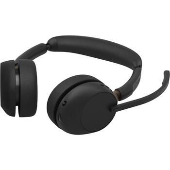 Jabra гарнитура Evolve3 65 UC 36599-989-999, USB-A, Bluetooth 5.3, 20-20000 Гц, 16 Ω, 131 г, черный, ANC, 6 микрофонов (36599-989-999)