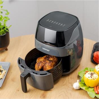 Zelmer Gaisa fritieris ZAF5502G 72805693P, 1500 W, 5 l, 8 programmas, automātiskā temperatūras izvēle, vēss rokturis (72805693P)