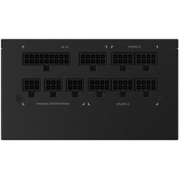 GIGABYTE Datora barošanas bloks MODELIS GP-P850GM, 850W, 100-240V, 50-60Hz, 80 PLUS Gold, pilnībā modulārs dizains (GP-P850GM)