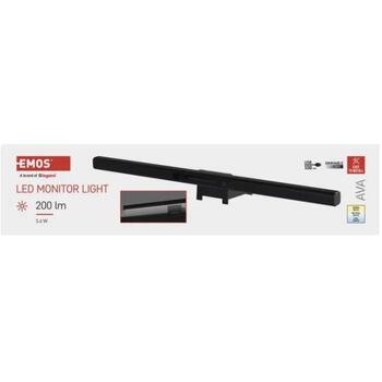 Emos LED освещение монитора Z7617, 5,6 Вт, 5 В, 200 лм, теплый/нейтральный/холодный белый, IP20, 1,5 м USB кабель (Z7617)