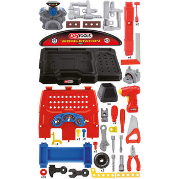 KS TOOLS darba stacija bērniem 100074&KST KS Tools (100074)