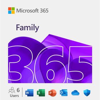 Microsoft M365 Family EP2-36894, Лицензия на подписку, 1 год, до 5 устройств, ESD, Новые обновления (EP2-36894)