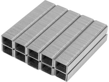 Yato Скобы YT-70271, 8мм, 1.2x11.3мм, 1000шт, прямоугольные, углеродистая сталь, обивка, столярные работы, отделка (YT-70271)