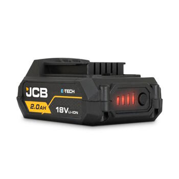 JCB JCB-18LI-2 Professional 18V Li-Ion akumulators instrumentu barošanai 2.0Ah saderīgs ar JCB 18V bezvadu instrumentiem (JCB-18LI-2)