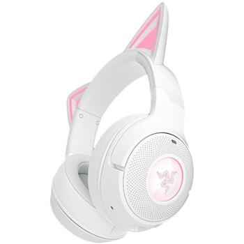Razer наушники Kraken Kitty V2 BT RZ04-04860600-R3M1, 32 Ω, 20-20k Гц, Bluetooth 5.2, 40 ч, белый, беспроводные, накладные (RZ04-04860600-R3M1)