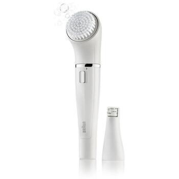 Braun SE810 эпилятор для лица, 200 пинцетов, 0.02 мм, батарейка AA, влажное и сухое, беспроводной, моющийся, щетка для очищения (SE 810)