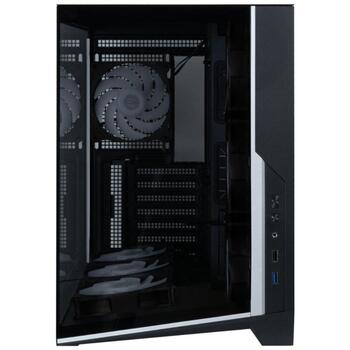 Zalman D40F ATX Mid Tower korpuss, 7x120mm FRGB ventilatori, melns, 410mm VGA, 160mm CPU, ATX/mATX/ITX (D40F BLACK)