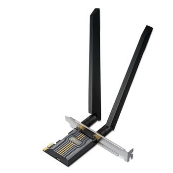 TP-Link Archer TBE400E BE6500 Wi-Fi 7 Bluetooth 5.4 PCIe адаптер три-диапазонный 2.4 GHz 688 Mbps 5 GHz 2882 Mbps 6 GHz 2882 Mbps Black (ARCHER TBE400E)