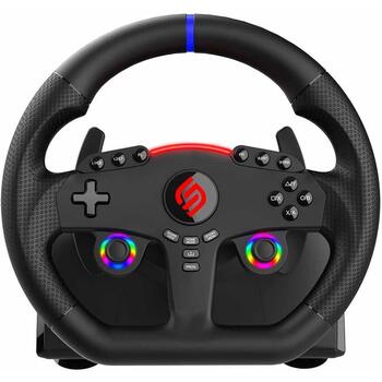 Subsonic Stūre SA5721-2, 270 grādi, 27 cm, 2 pedāļi, divkārša vibrācija, 3 jutības līmeņi, PS5, Windows (SA5721-2)