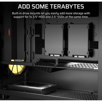 Corsair 3200D RS ARGB корпус, CC-9011346-WW, ATX, 165мм, 400мм, 180мм, 7 слотов, 1x3.5