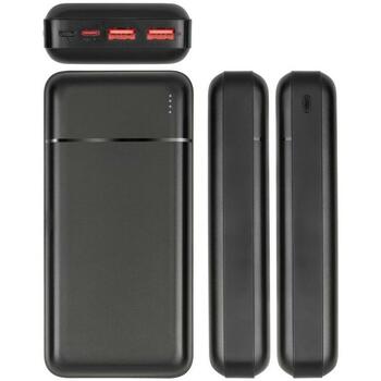 Rivacase Power Bank VA2102 BLACK, 20000 мАч, 22.5 Вт, 2x USB Type-A, 1x USB Type-C, светодиодный индикатор (VA2102 BLACK)