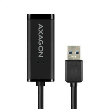 Axagon Adapteris ADE-SR 1GB, USB 3.0, Ethernet RJ-45, 10/100/1000 Mbit/s, Plug and Play, strāvas adapteris, melns (ADE-SR)