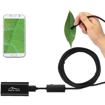 Media-Tech MT4099 WiFi эндоскоп, 8мм, 5м, HD 720p, 70°, IP67, 6 светодиодов, 800мАч, Android/iOS/Windows (MT4099)