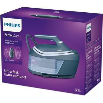 Philips Tvaika gludināšanas stacija PSG6042/20, jauda 2400 W, tvaika palielinājums 550 g/min, tvaika plate SteamGlide Advanced (PSG6042/20)