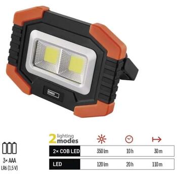 Emos Рабочий LED фонарь P4112, 140 г, черный и оранжевый, 135 × 100 × 40 мм, 2× COB LED 100 % – 350 лм, LED 100 % – 120 лм (P4112)