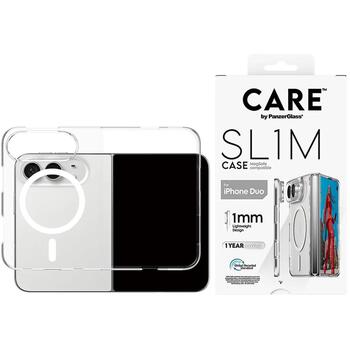 PanzerGlass Care | Back cover | iPhone Duo | Apple | Recycled plastic | Transparent (CR12569)