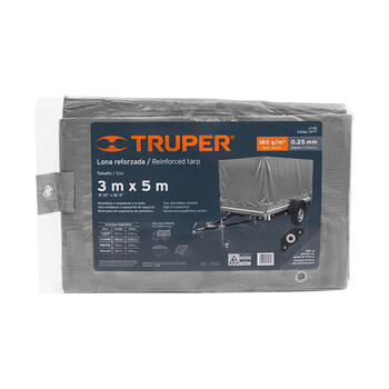 Īpaši izturīgs balts brezents 3х5m, 180g/m2 LT-35 TRUPER (LT-35)