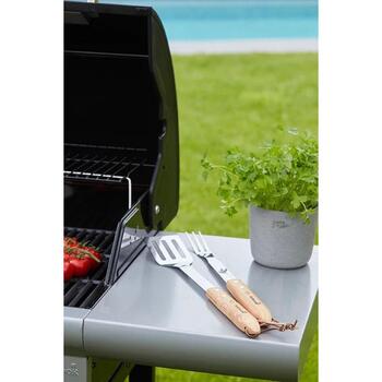 Barbecook Grila piederumu komplekts, BC-ACC-7094, 3 priekšmeti, sudraba, FSC sertificēts (BC-ACC-7094)