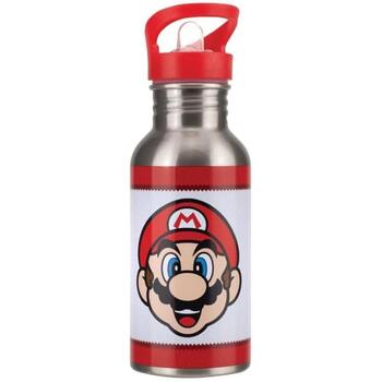 Paladone Super Mario metāla ūdens pudele PP8022NN, 500ml, nerūsējošais tērauds, salmiņš, daudzkrāsaina (PP8022NN)