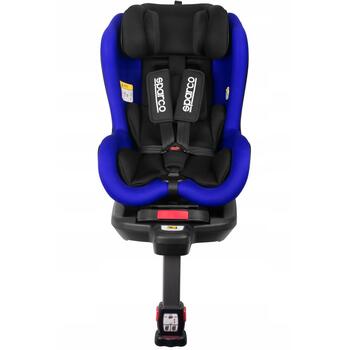 Sparco Детское автокресло SK500I-BL, 14,5кг, 45x65x70/105см, 57x33x31см, 5-точечный ремень, водоотталкивающая ткань (SK500I-BL)