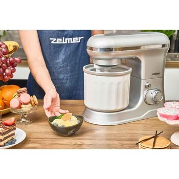 Zelmer ZKR1360 стационарный миксер, 70305818P, 1200 Вт, 4.5/5 л, 6 скоростей, планетарная система, SMART MIX (70305818P)