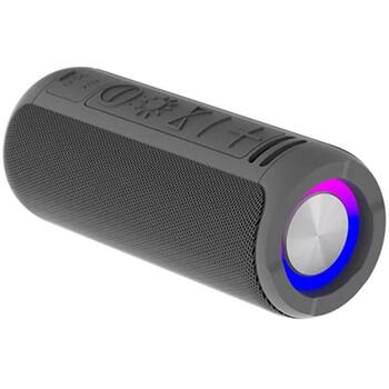 Denver Беспроводная колонка BTV-213GR 111151020600, 100 W, 1200 mAh, 3 ч, AUX, Bluetooth, TWS, яркая подсветка (111151020600)