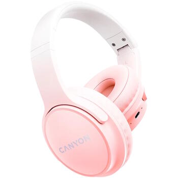 Беспроводные наушники с Bluetooth соединением OnRiff 4 Розовые CNS-CBTHS4P CANYON (CNS-CBTHS4P)