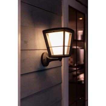 Philips Hue уличный настенный светильник Econic 8718696170571, 15Вт, 1140лм, IP44, 2000-6500K, LED, черный, диммируемый, Bluetooth (8718696170571)