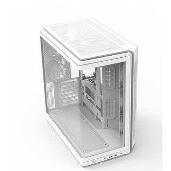 Zalman P60 WHITE, корпус ATX Mid Tower, 5x120mm ARGB вентиляторы, белый, 2xUSB 3.2, USB-C (P60 WHITE)