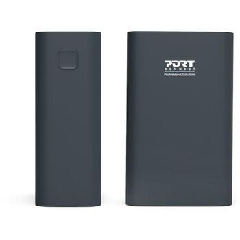 Port Connect Power Bank 907004, 26800 mAh, 99 Wh, 65 W, 5/9/12/15/20 V, 3.25 A, Li-Poly, USB-C, USB-A, синий, быстрая зарядка (907004)