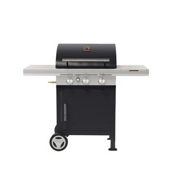 Barbecook Spring 3112 газовый гриль для готовки на улице 3 горелки 11.4кВт чугунные решетки термометр шкаф для хранения 115x55x133см BC-GAS-2002 (BC-GAS-2002)