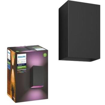Philips Hue уличный настенный светильник Resonate 8718696174388, 8Вт, IP44, 1180лм, 2000-6500K, LED, черный, Bluetooth, Zigbee (8718696174388)