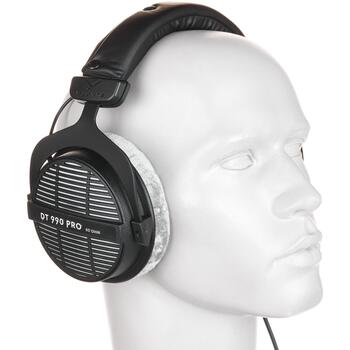 Beyerdynamic студийные наушники DT 990 PRO 718173, 80 Ohm, 5-35000 Hz, 96 dB, открытые, стерео, 3.5 mm jack, велюровые амбушюры (718173)