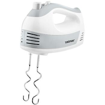 Zelmer ZHM2450 70305560P, ручной миксер, 700 Вт, 5 скоростей, турбо, венчик, крюки для теста, мягкое касание (70305560P)