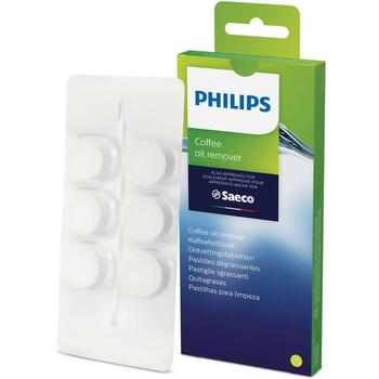 Philips Таблетки для удаления кофейного масла CA6704/10, 6 шт, 1.6g, 0.10kg, для чистки, продлевает срок службы (CA6704/10)