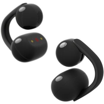 Sony LinkBuds WF-LC900 Clip беспроводные наушники, 9ч, 37ч с зарядным кейсом, Bluetooth 5.3, IPX4, открытый тип (WFLC900B.CE7)