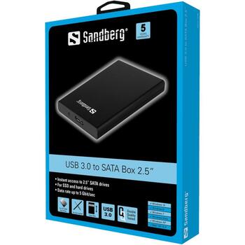 Sandberg HDD/SSD корпус 133-89, 2.5
