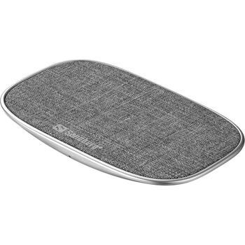 Sandberg Bezvadu lādētājs SleekPad 441-60, 5V/1A, 9V/1,12A, 9V/1,67A, 15W, Qi, 1 USB ports, pelēks, alumīnijs, audums (441-60)