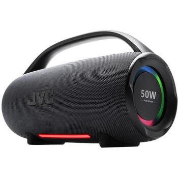 Jvc XS-E524B, portatīvais skaļrunis, JVCXSE524B, 310mm, 185mm, 142mm, 50W, 20h, Bluetooth 5.3, IPX6, RGB apgaismojums (JVCXSE524B)