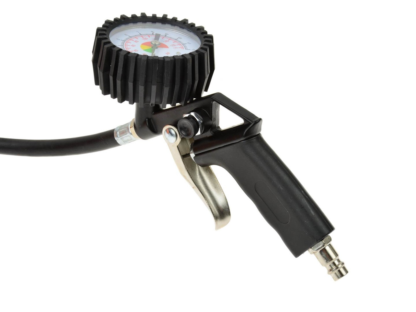 Geko riepu piepūšanas pistole ar manometru TG-13 G01111, 0-12 bar, 0-170 psi, 150 psi, 12x370 mm šļūtene, 1/4