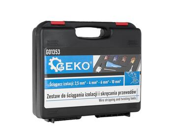 Geko инструменты для снятия изоляции и скручивания G01353, 2.5mm2 (Красный), 4.0mm2 (Синий), 6.0mm2 (Золотой), 10.0mm2 (Золотой) (G01353)