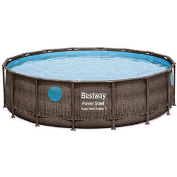 Бассейн Power Steel Swim Vista Series 488x122cm 56725 BESTWAY (56725)