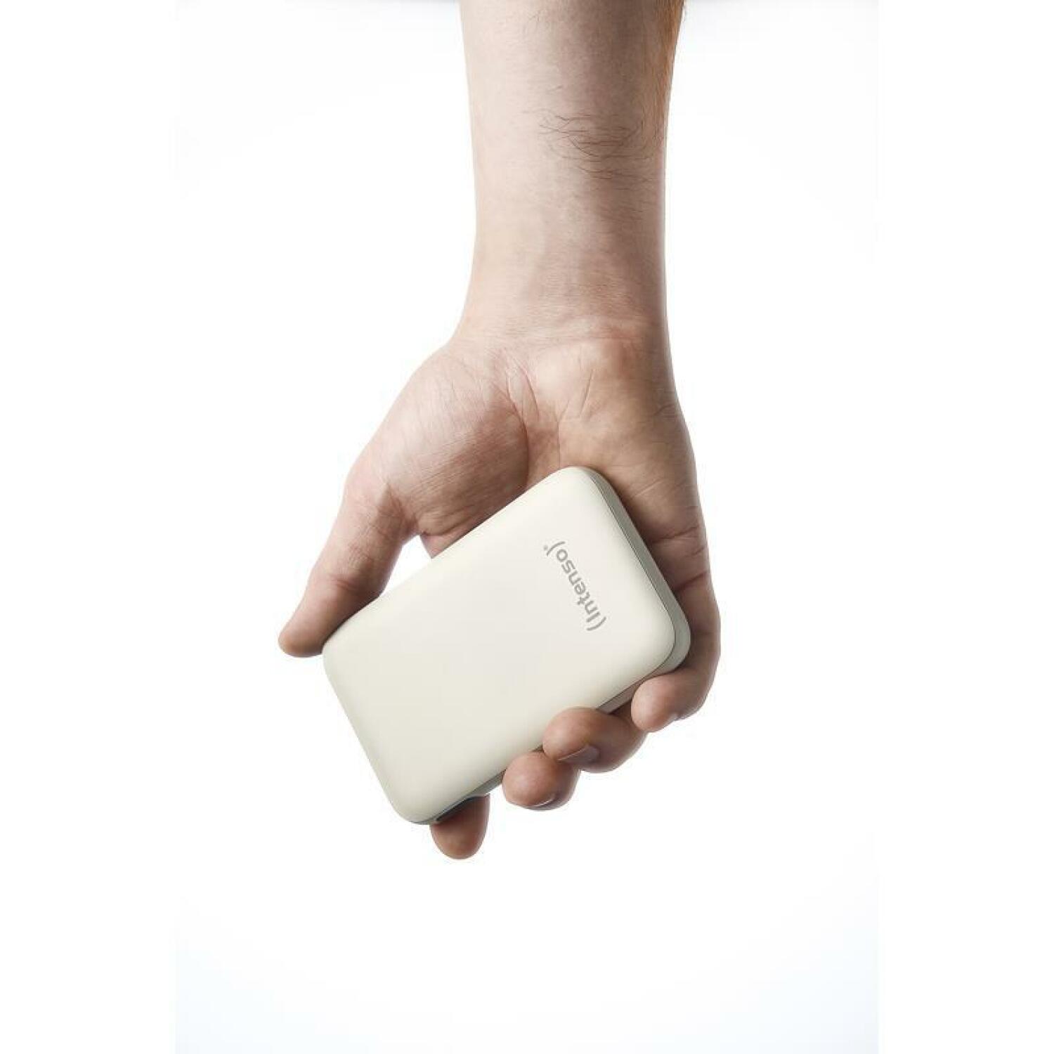 Intenso Power Bank S10000 10000 мАч, литий-полимер, 1 Type-C порт, 3 А, ЖК-дисплей, бежевый (7333031)