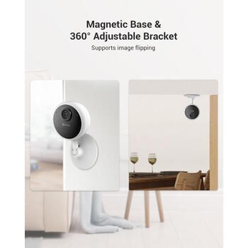 Ezviz CB1 CS-CB1 умная камера для помещений, 2МП, 1080p, ночное видение 5м, 1600мАч, MicroSD до 512ГБ, белый (CS-CB1)