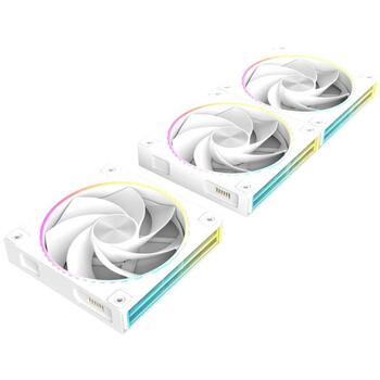 Zalman компьютерный вентилятор ZM-DF120R A3 WHITE, 120мм, 800-2300 об/мин, 67.17 CFM, 1.87 mmH2O, 35.1 дБА, ARGB (ZM-DF120R A3 WHITE)