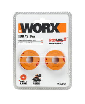 Леска для триммера 1,65 мм x 1,5 м, WORX, 30181799000, 2 шт. (30181799000)