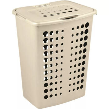 Curver Victor veļas kaste 0800047058, 40L, 39,7x29,9x50cm, krēmkrāsa, plastmasa, ar vāku (0800047058)